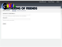 Tablet Screenshot of annualgatheringoffriends.com